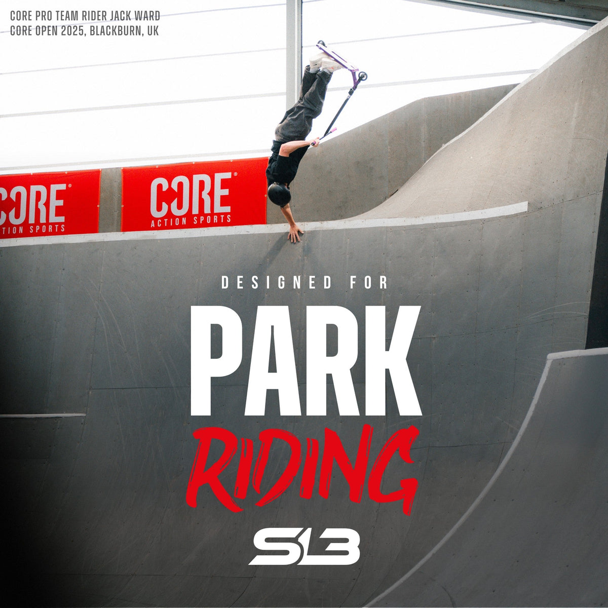 CORE SL3 complete stunt scooter in red and black