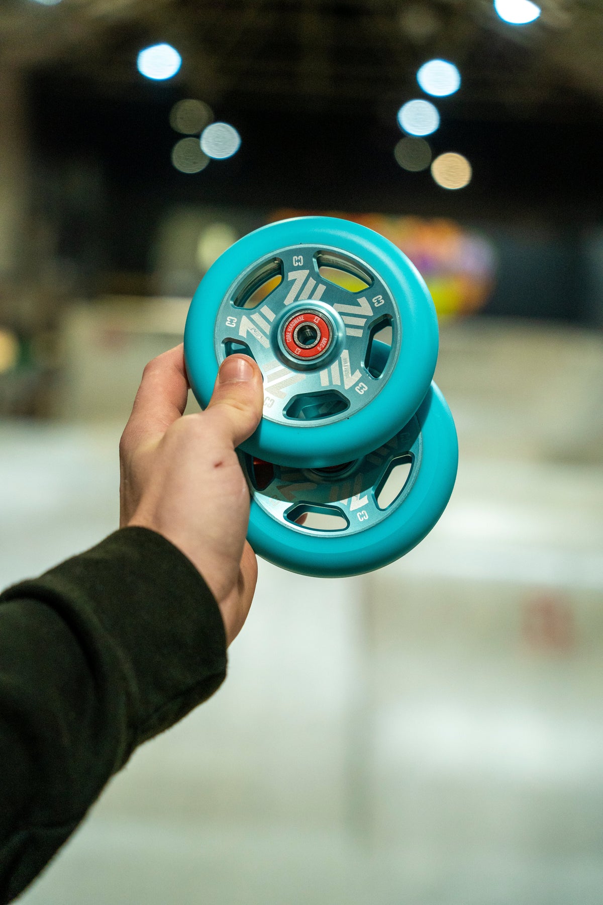 CORE Vent Hollow 110mm Stunt Scooter Wheel - Mint Blue