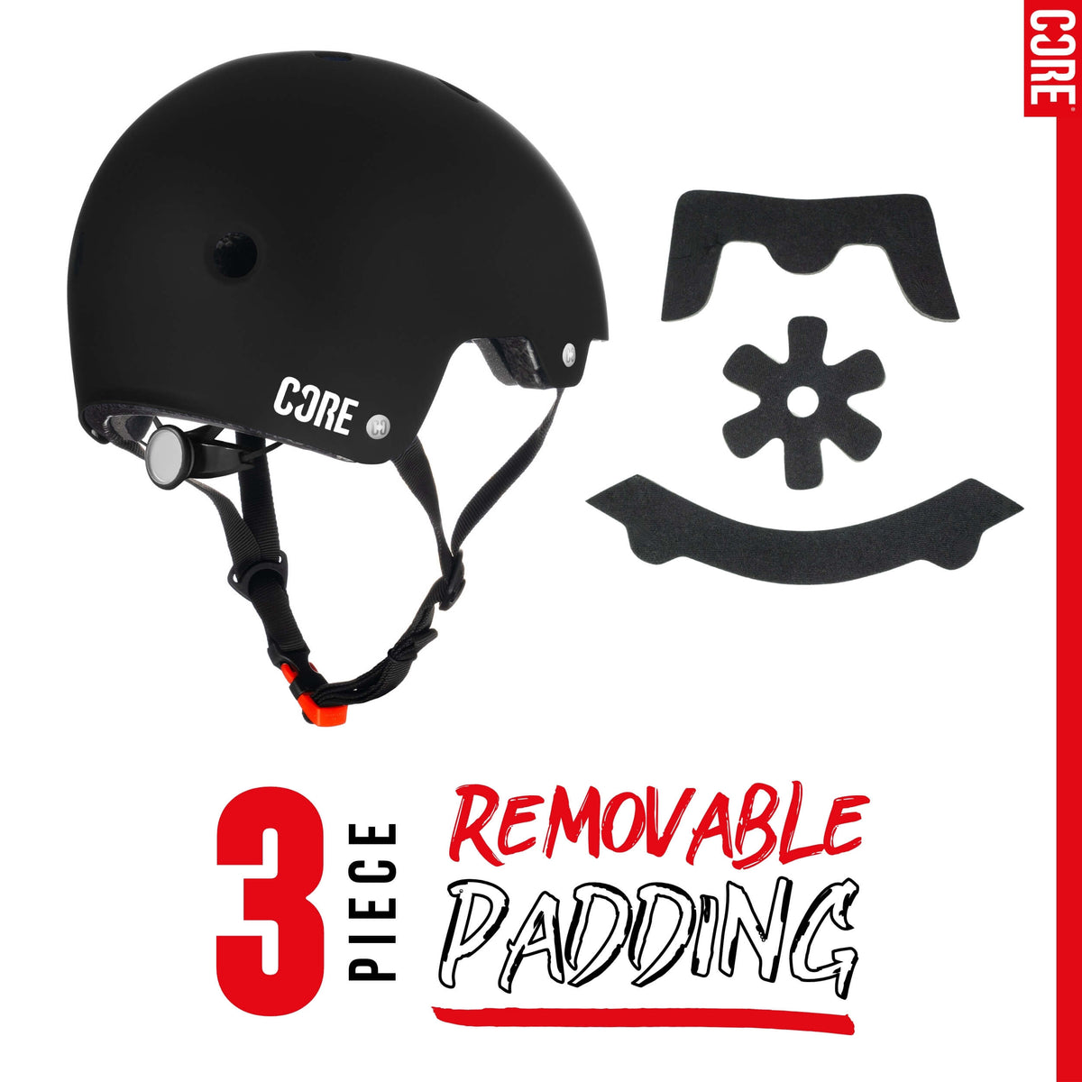 CORE Action Sports Helmet - Black