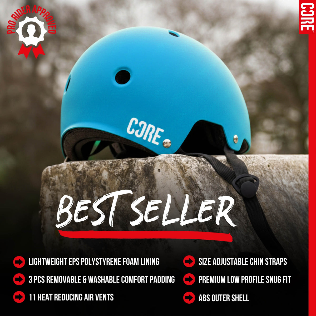CORE Action Sports Helmet - Blue