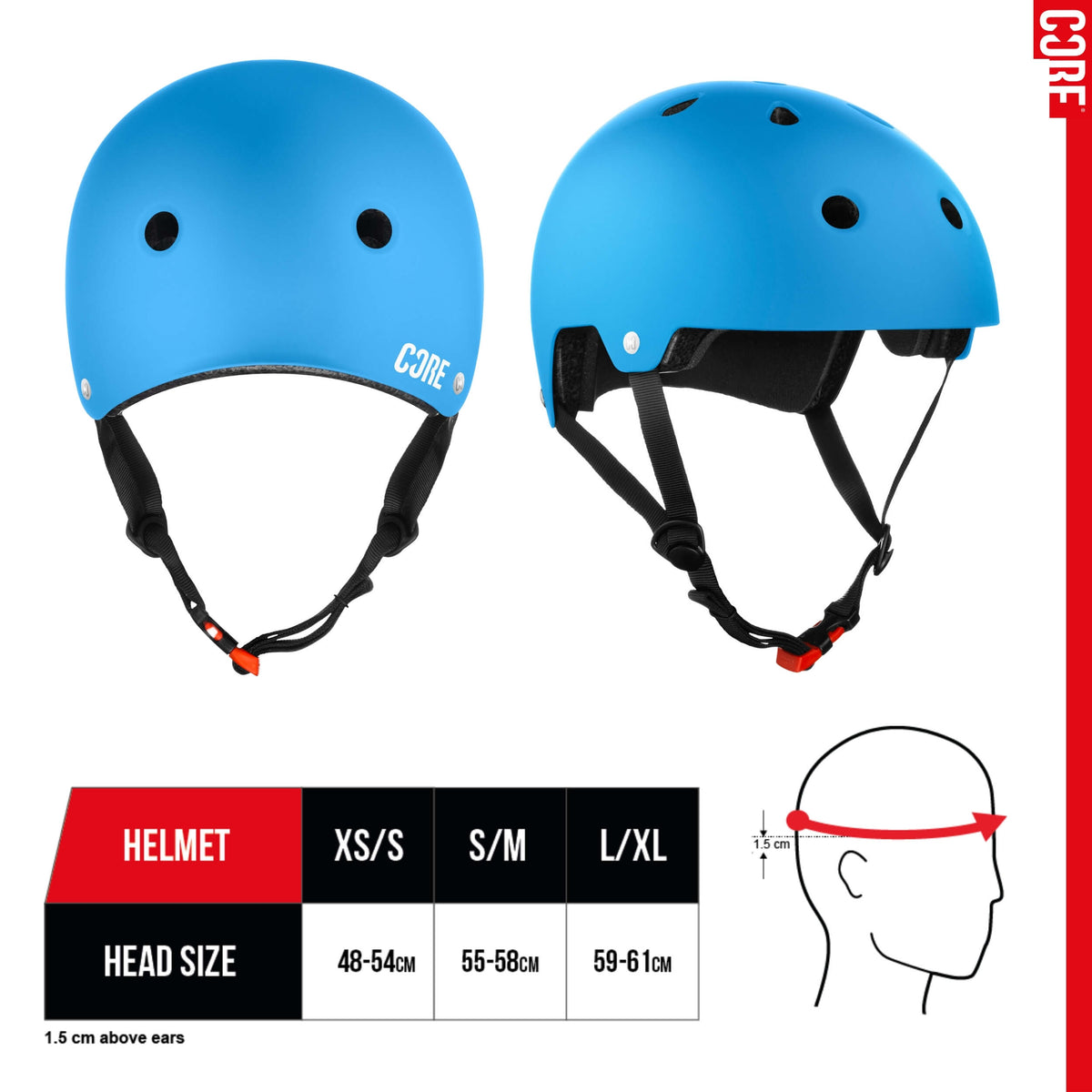 CORE Action Sports Helmet - Blue