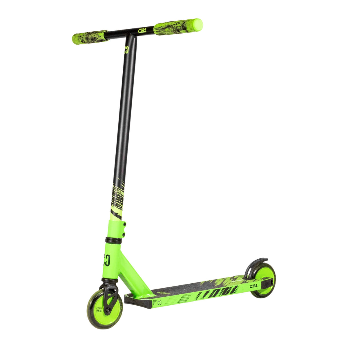 CORE CB1 complete scooter in black and green
