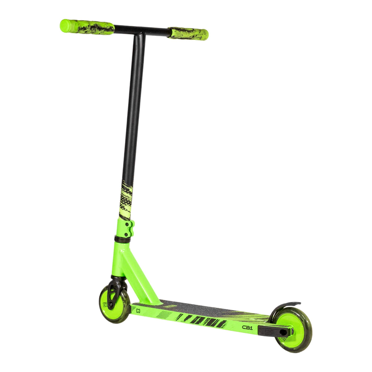 CORE CB1 complete scooter in black and green