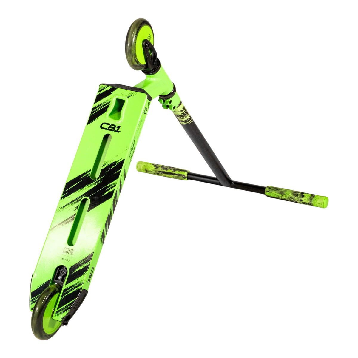 CORE CB1 complete scooter in black and green