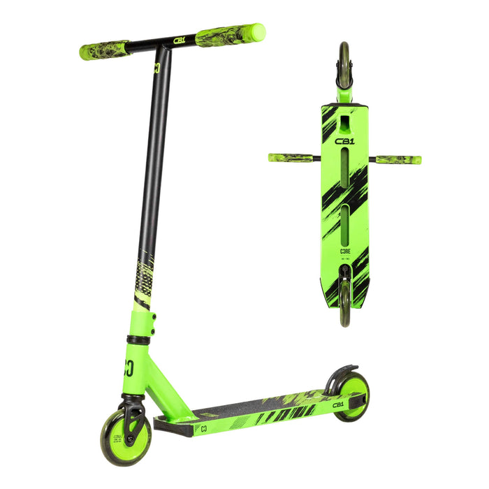 CORE CB1 complete scooter for kids in black and green