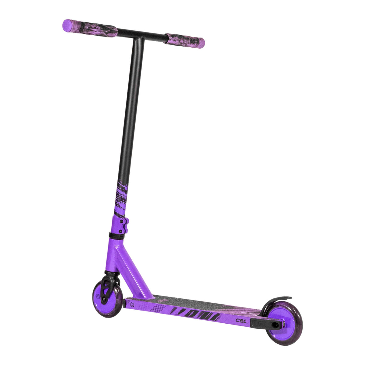 CORE CB1 complete scooter in black and purple
