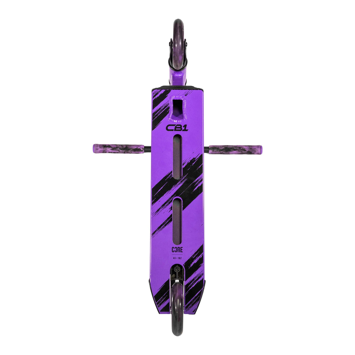 CORE CB1 complete scooter in black and purple