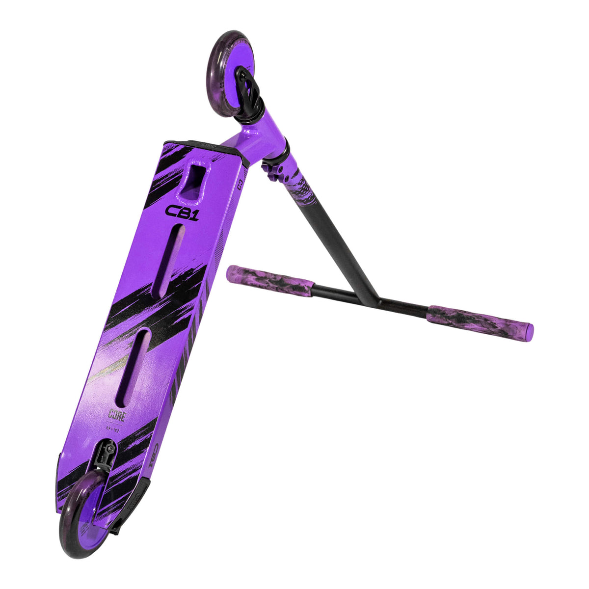 CORE CB1 complete scooter in black and purple