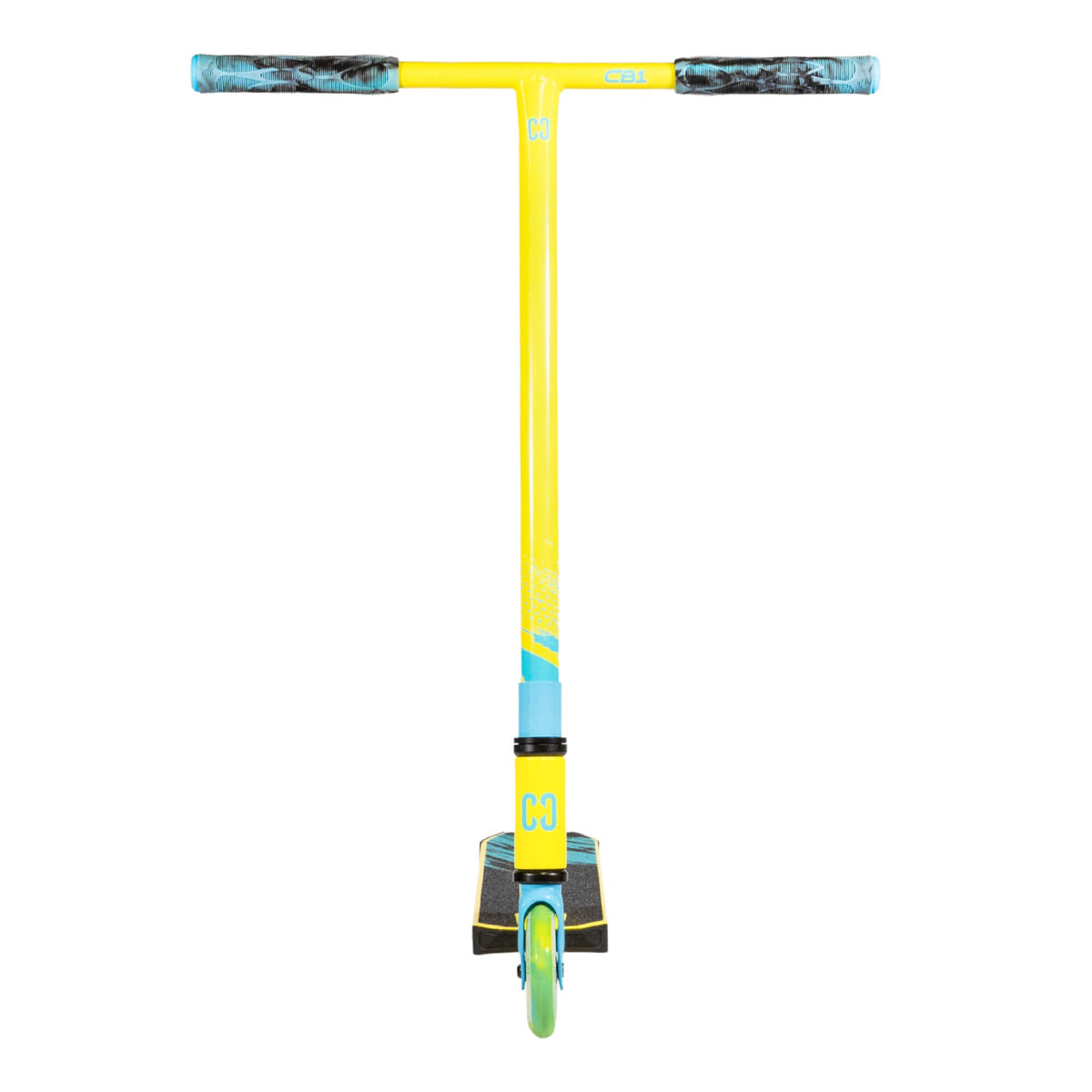 CORE CB1 complete scooter in neon and blue