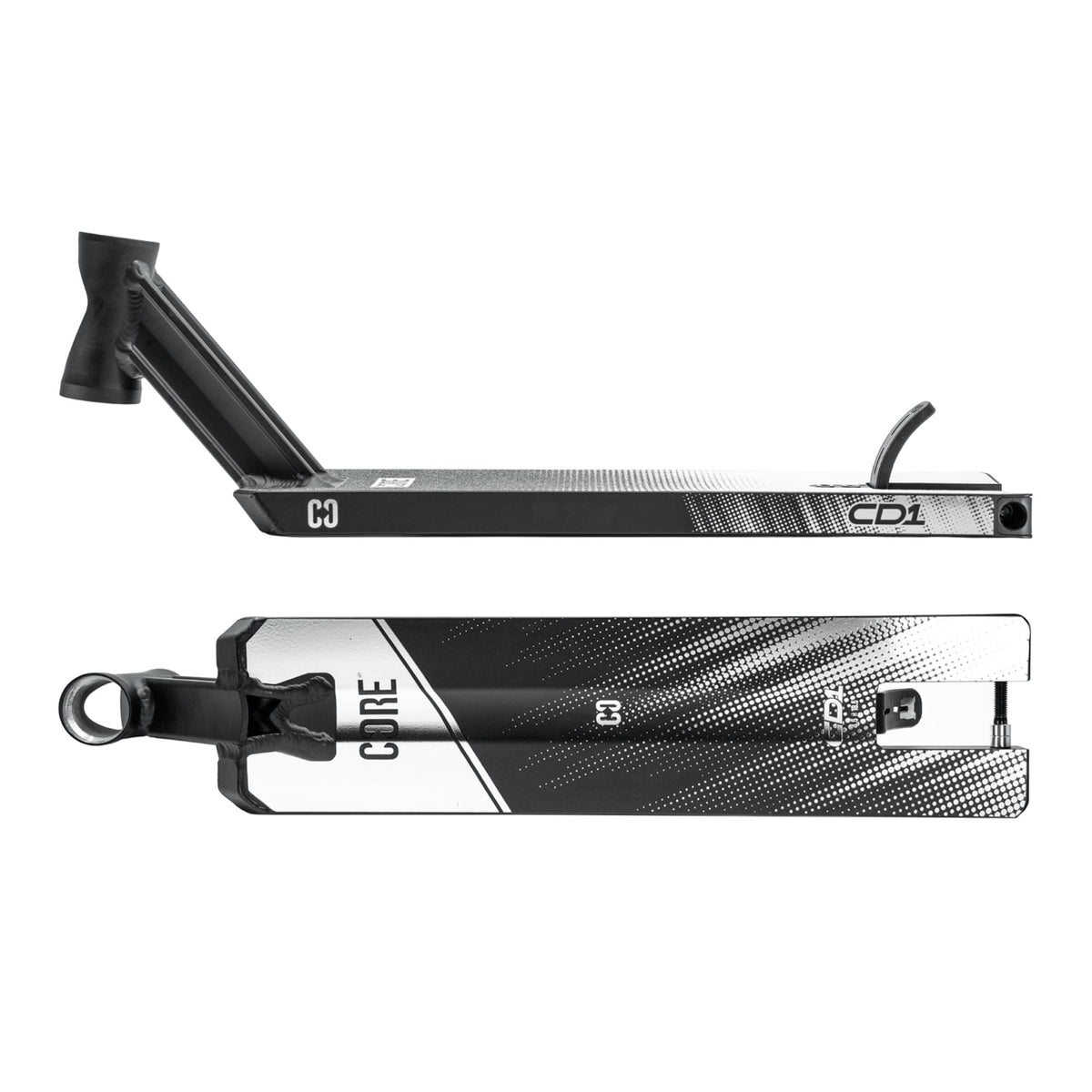 CORE CD1 Stunt Scooter Deck 4.5 x 19 - Black/Chrome