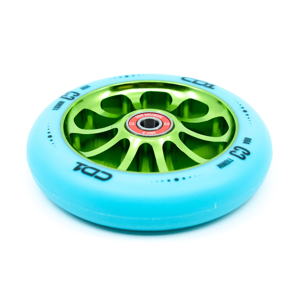 CORE CD1 Spoked Stunt Scooter Wheel 110mm -  Blue/Lime