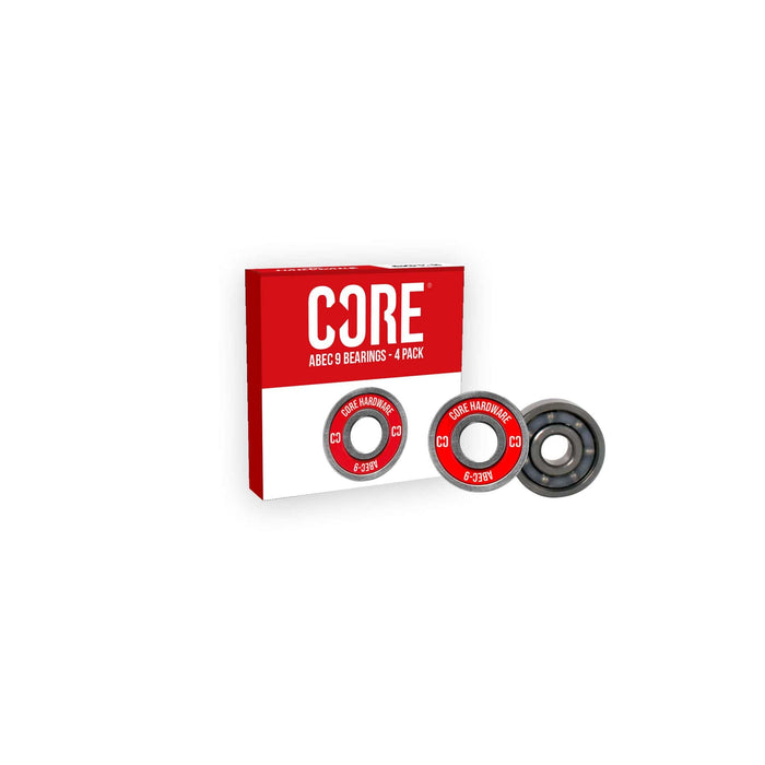 CORE ABEC 9 Skate Bearings Pack of 4 I Skate Board Bearings