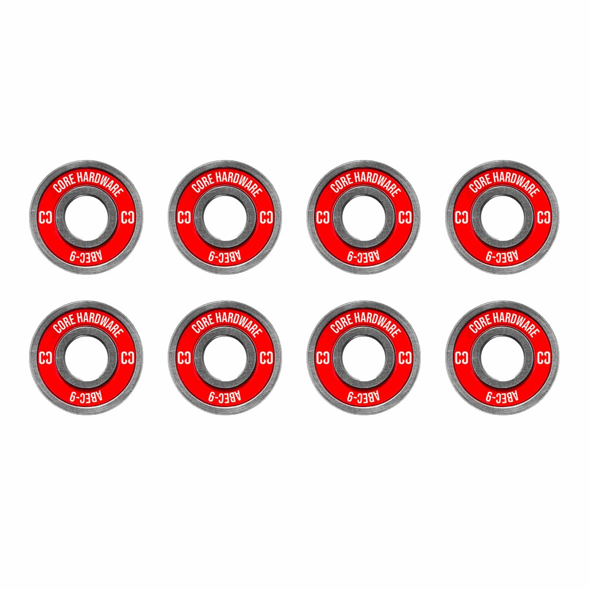 CORE ABEC 9 Skate Bearings Pack of 8 I Skate Board Bearings All Products