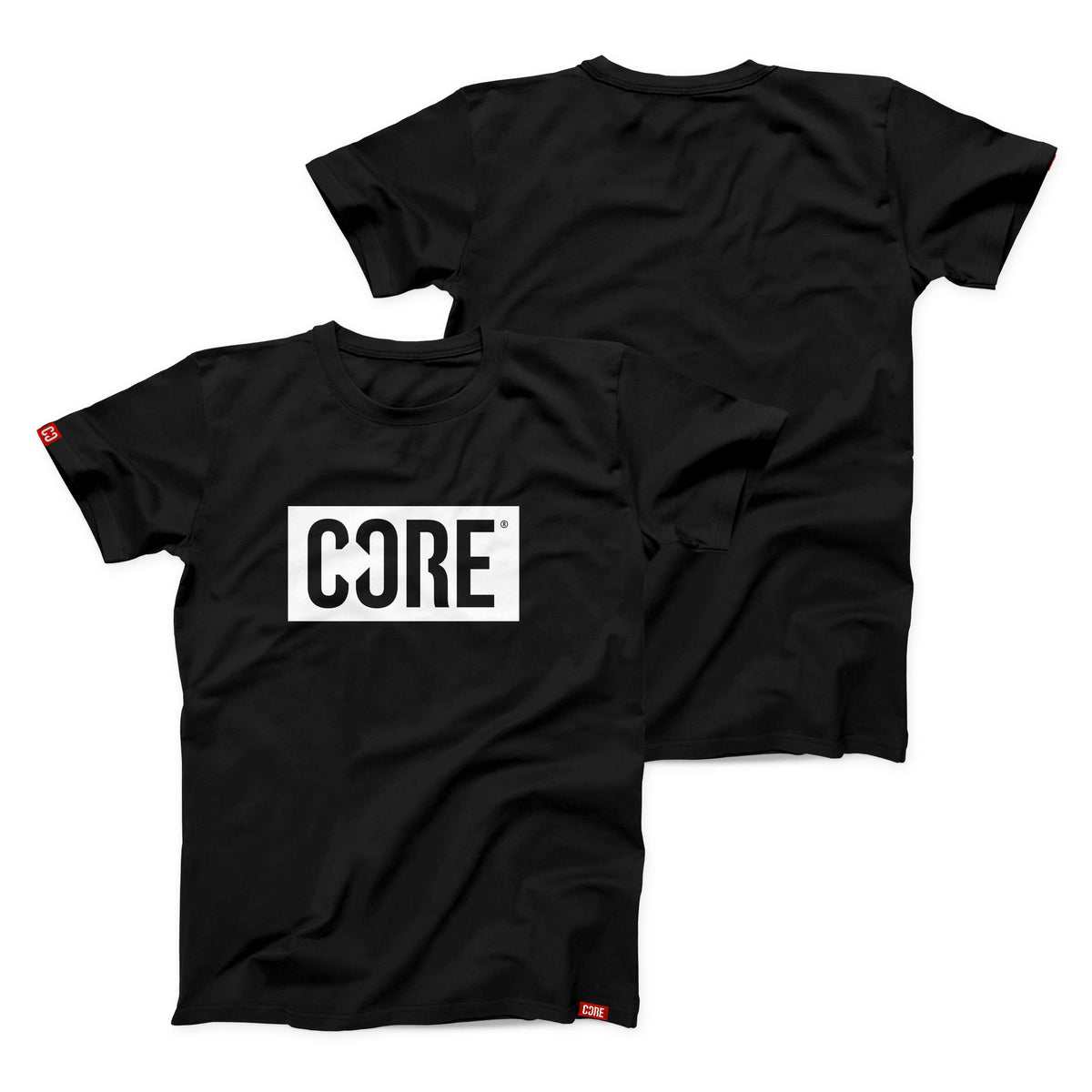 CORE Box Logo, Pro T-Shirt – Black/White