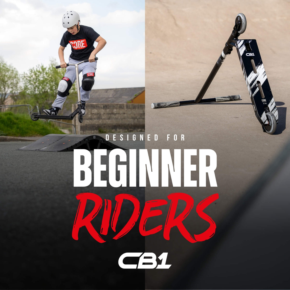 CORE CB1 beginner stunt scooter in black
