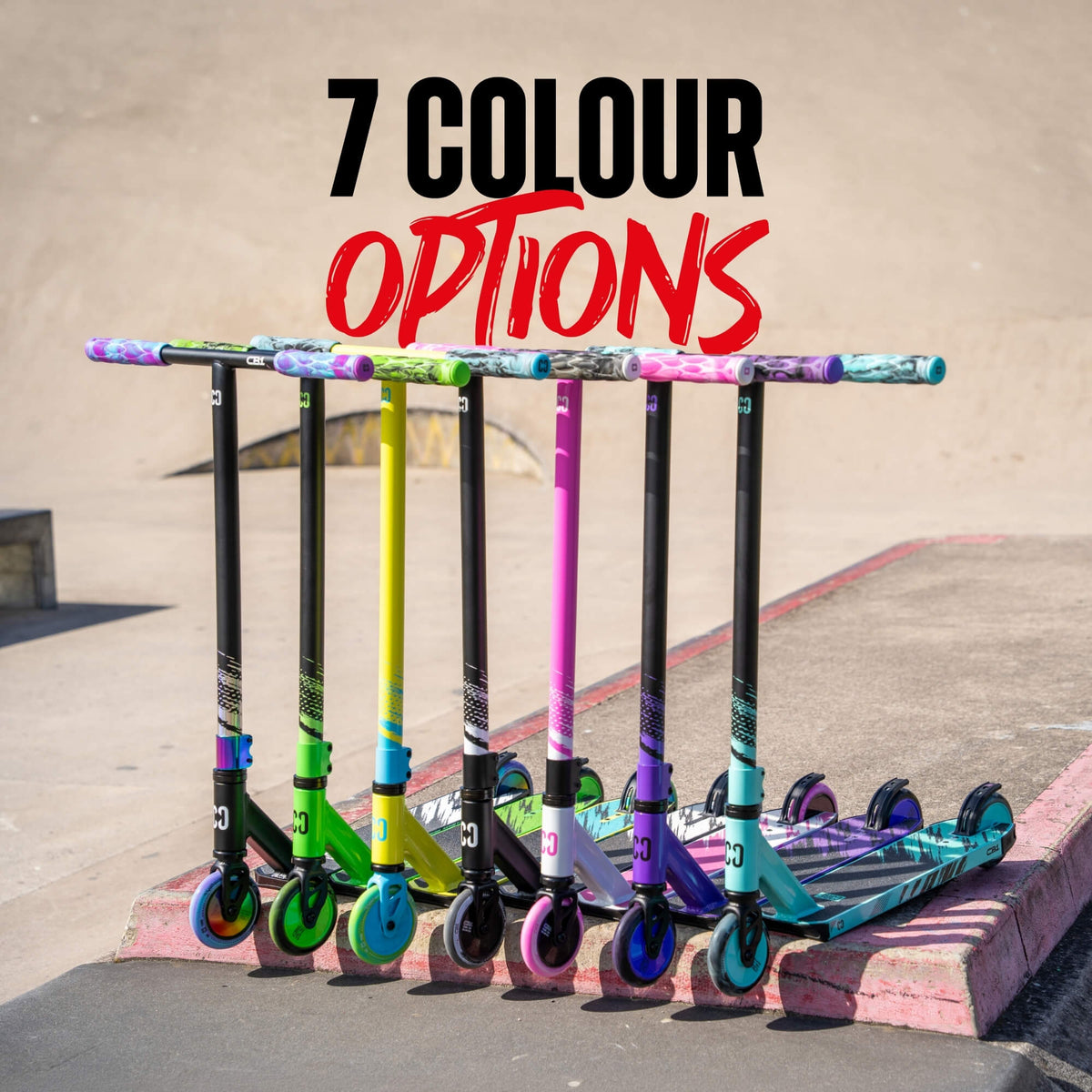 CORE CB1 beginner stunt scooter in black and neochrome