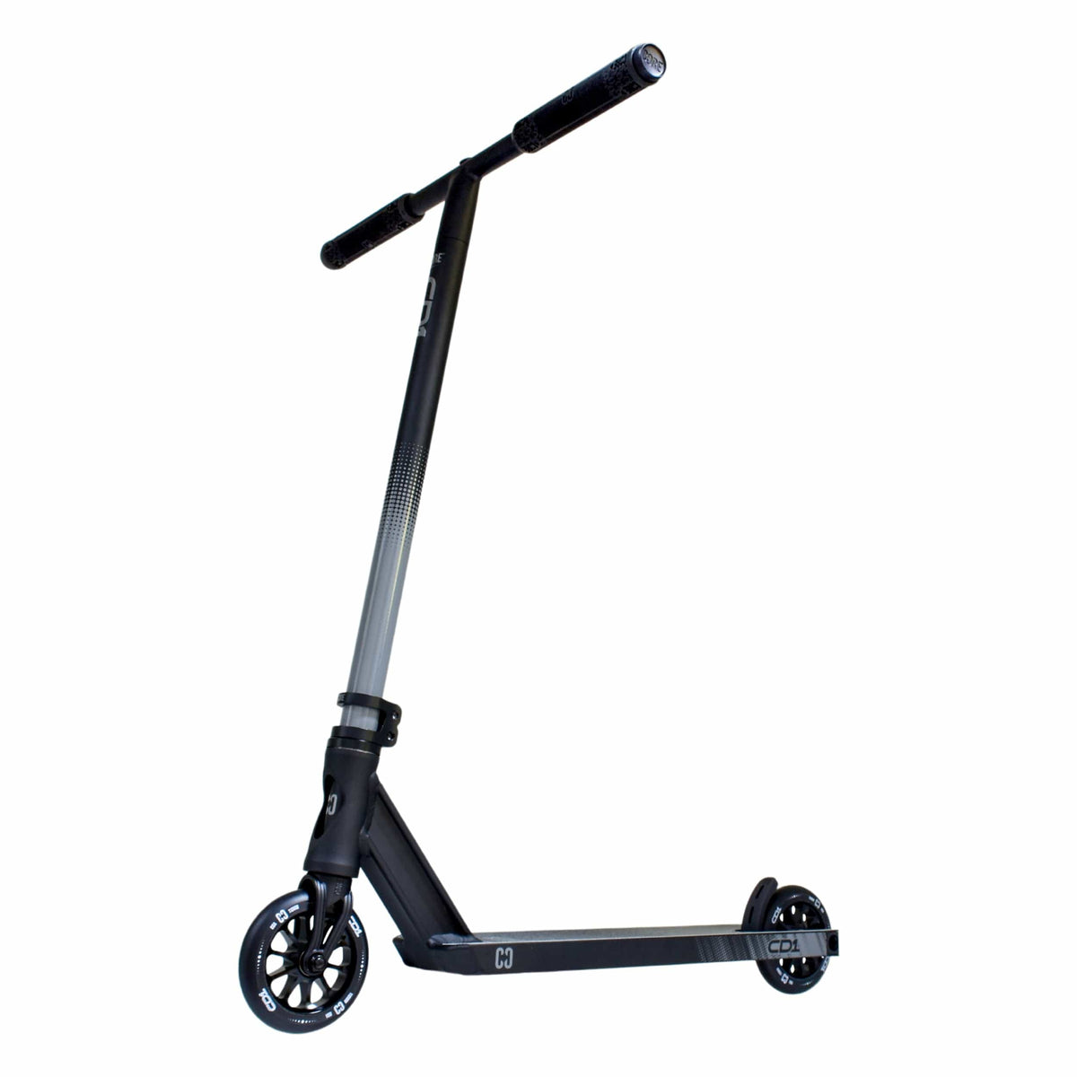 CORE CD1 complete stunt scooter in black - three-quarter view