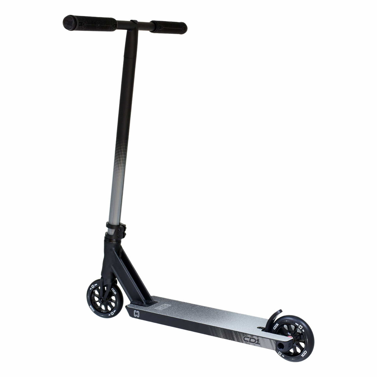 CORE CD1 complete stunt scooter in black - rear three-quarter view
