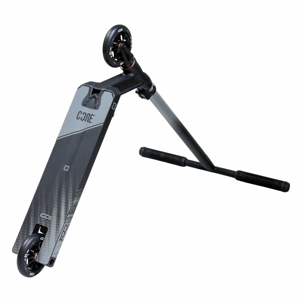 CORE CD1 complete stunt scooter in black - underside view