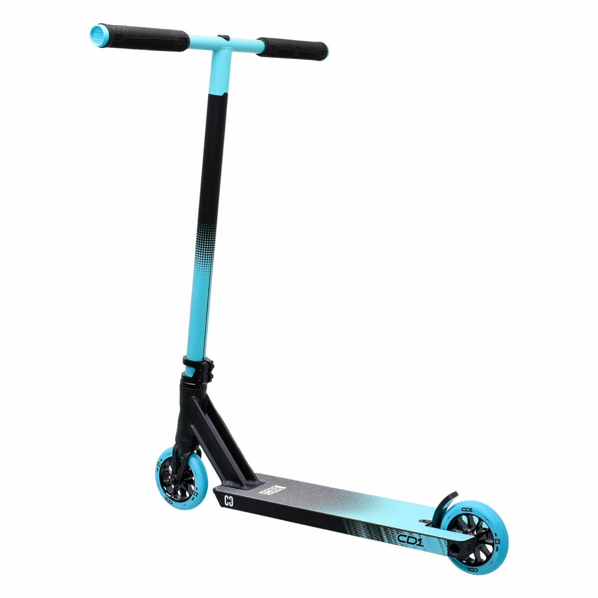 CORE CD1 complete stunt scooter in blue and black - three-quarter view