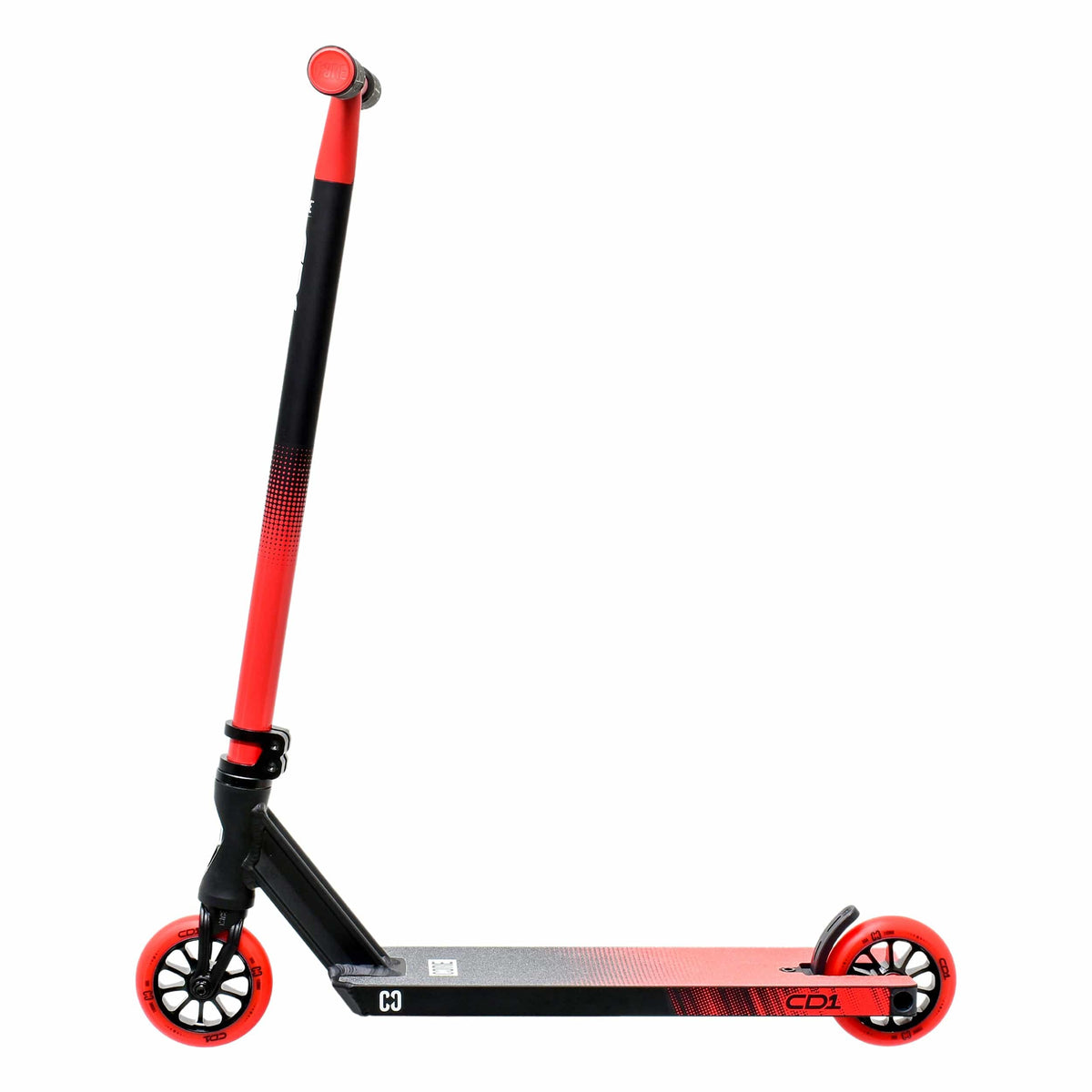 CORE CD1 complete stunt scooter in red and black - side view