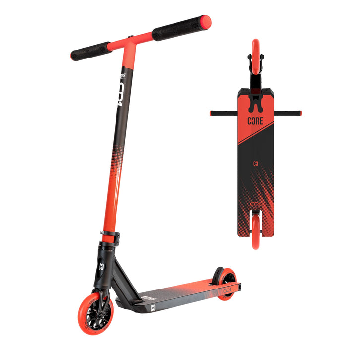 CORE CD1 complete stunt scooter in red and black