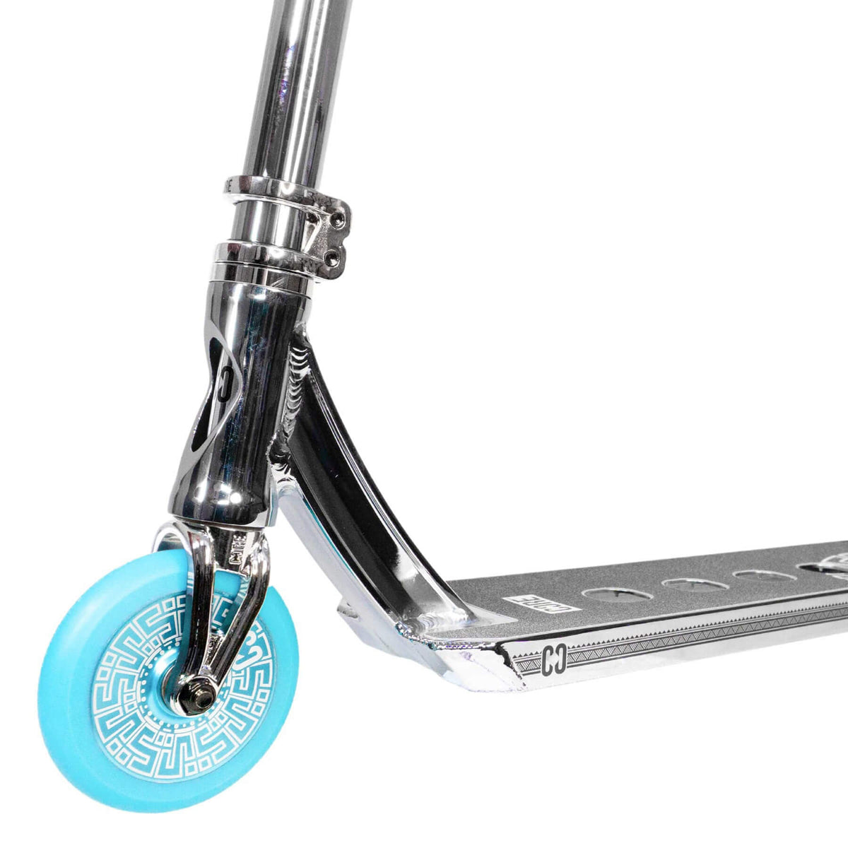CORE CL1 complete stunt scooter in chrome and teal