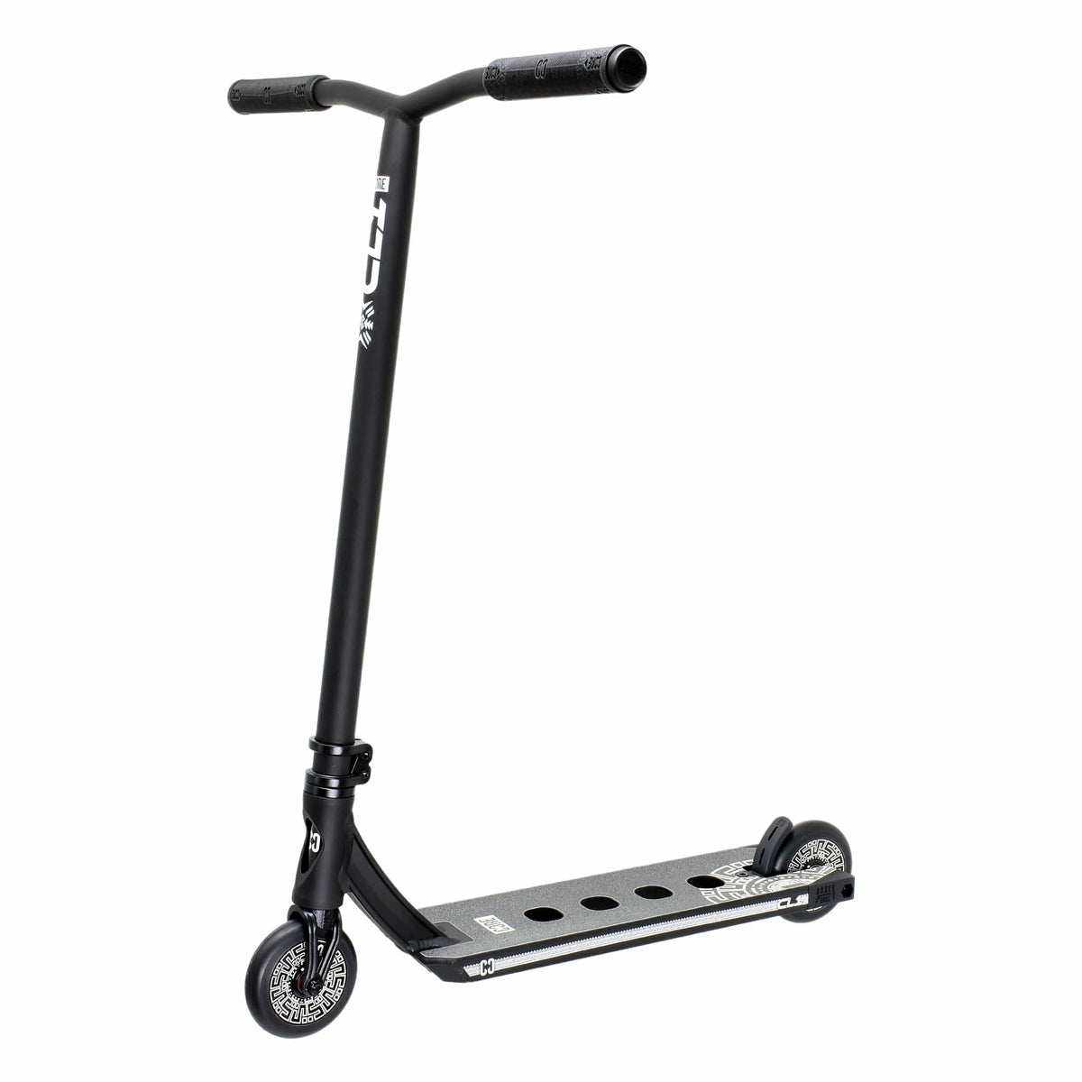 CORE CL1 complete stunt scooter in black - front three-quarter view