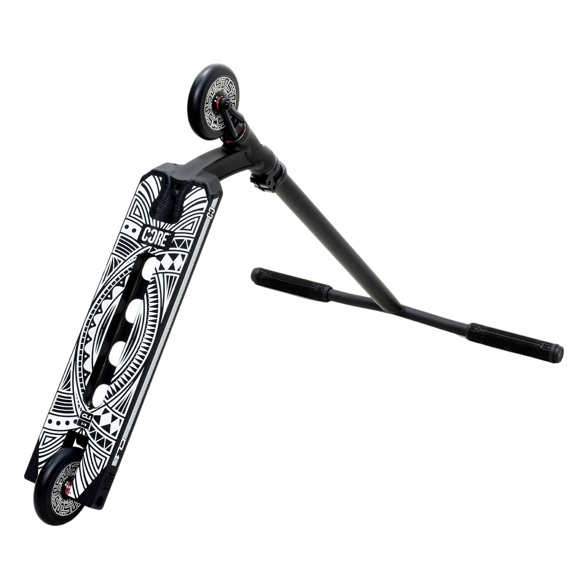 CORE CL1 complete stunt scooter in black - underside view