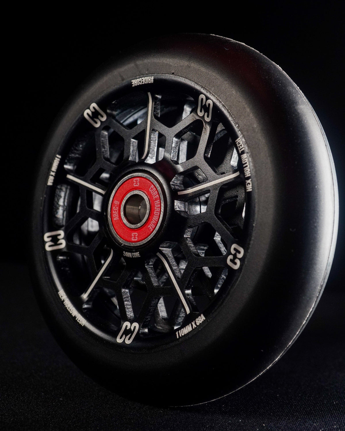 CORE Hex Hollow Stunt Black Scooter Wheel 110mm I Scooter Wheel Alternate Side