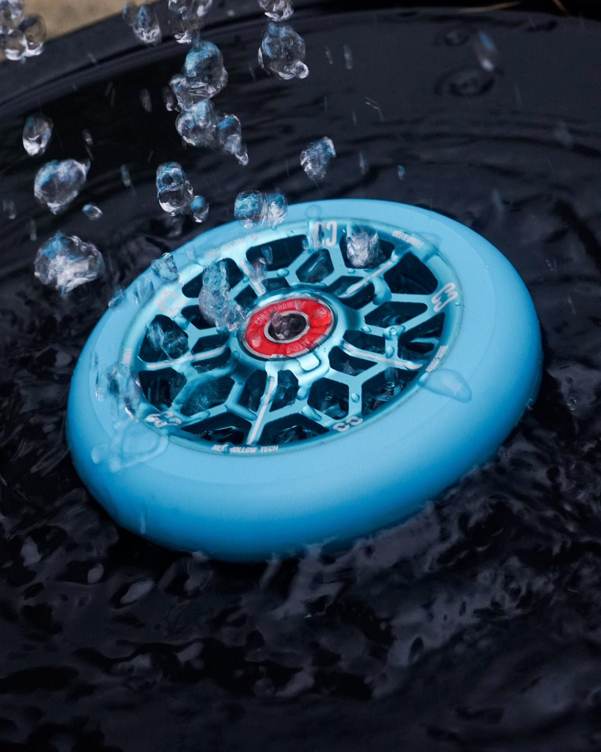 CORE Hex Hollow Stunt Mint Blue Scooter Wheel 110mm I Scooter Wheel Splash