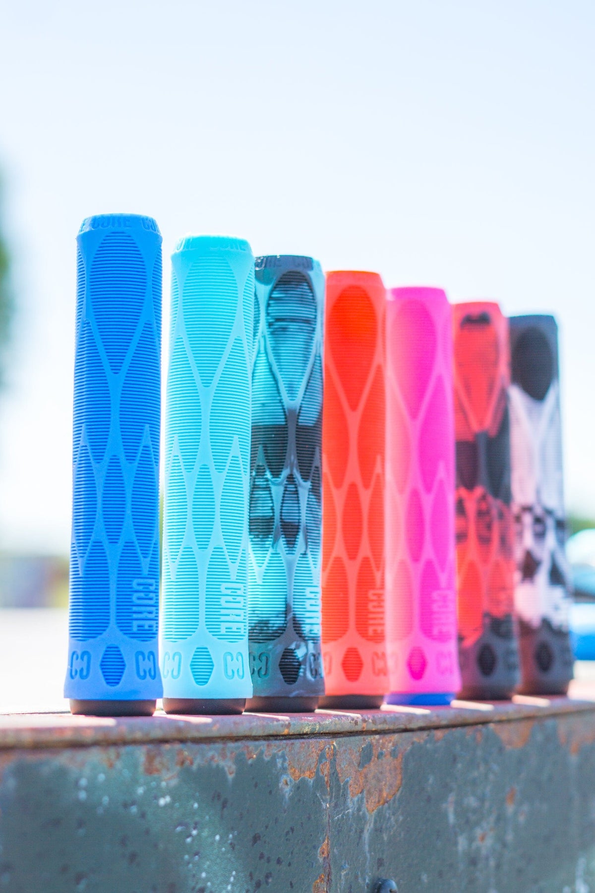 CORE Pro Scooter Handlebar Grips Soft 170mm Blue I Scooter Grips Multi Color