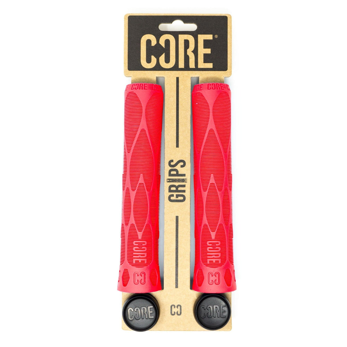CORE Pro Scooter Handlebar Grips Soft 170mm Red I Scooter Grips Packaging