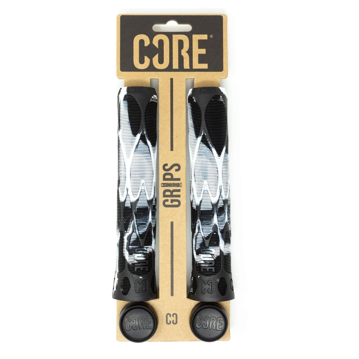 CORE Pro Scooter Handlebar Grips Soft 170mm Slate White/Black I Scooter Grips Packaging