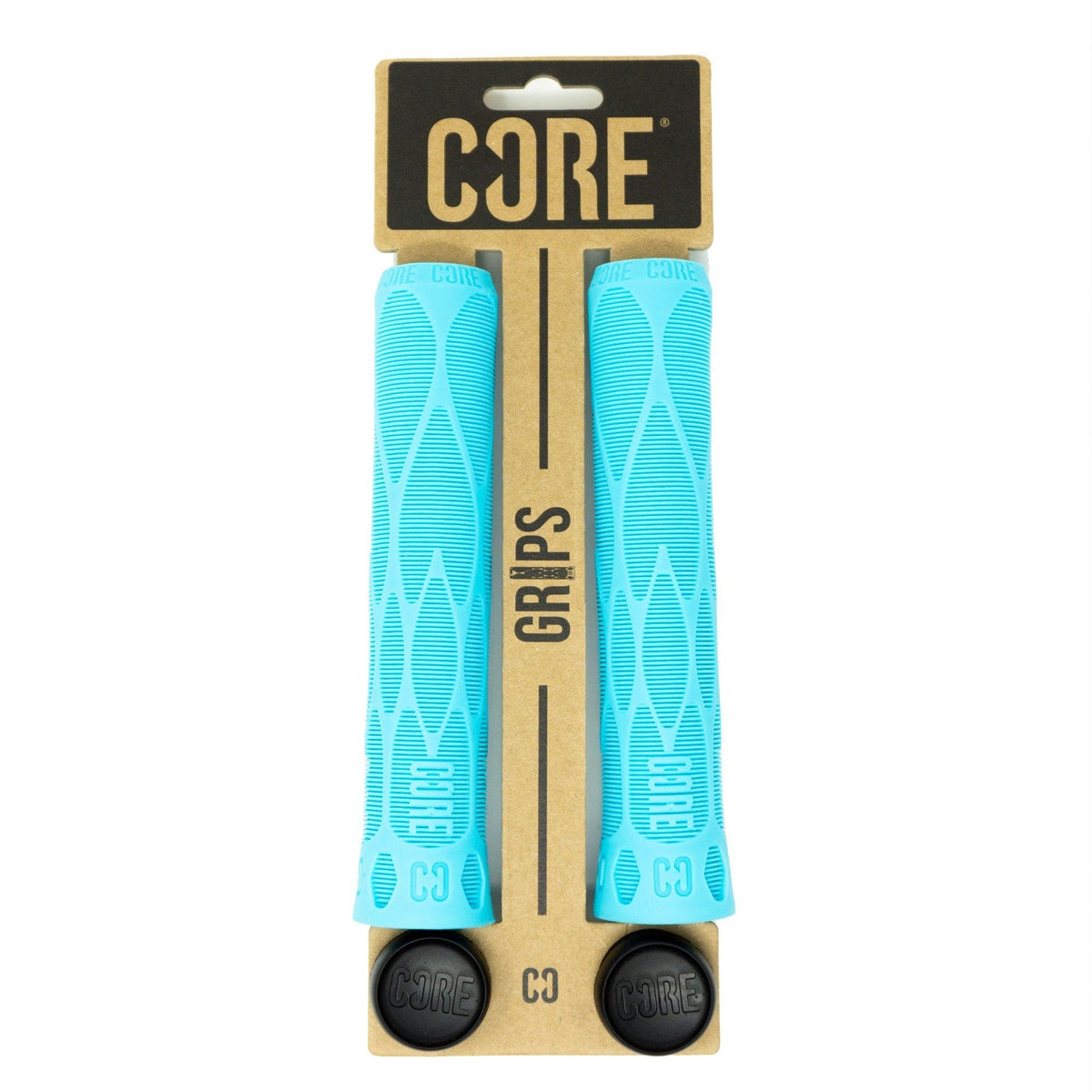 CORE Pro Scooter Handlebar Grips Soft 170mm Teal I Scooter Grips Packaging