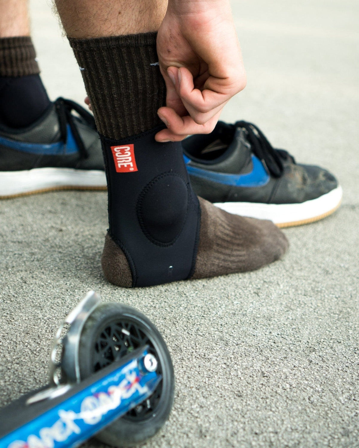 CORE Protection Ankle Sleeve I Ankle Compression Sleeve Product in Use
