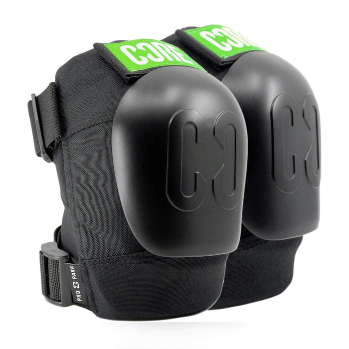 CORE Protection Pro Park Knee Pads V2 Bundle - Green Tags