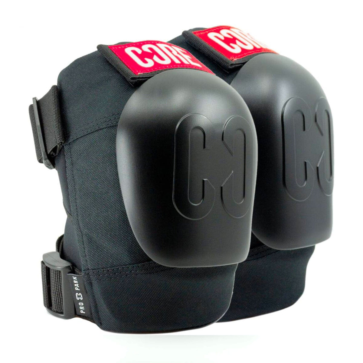 CORE Replacement Pro Park Knee Caps White I Scooter Knee Pads Side of Product