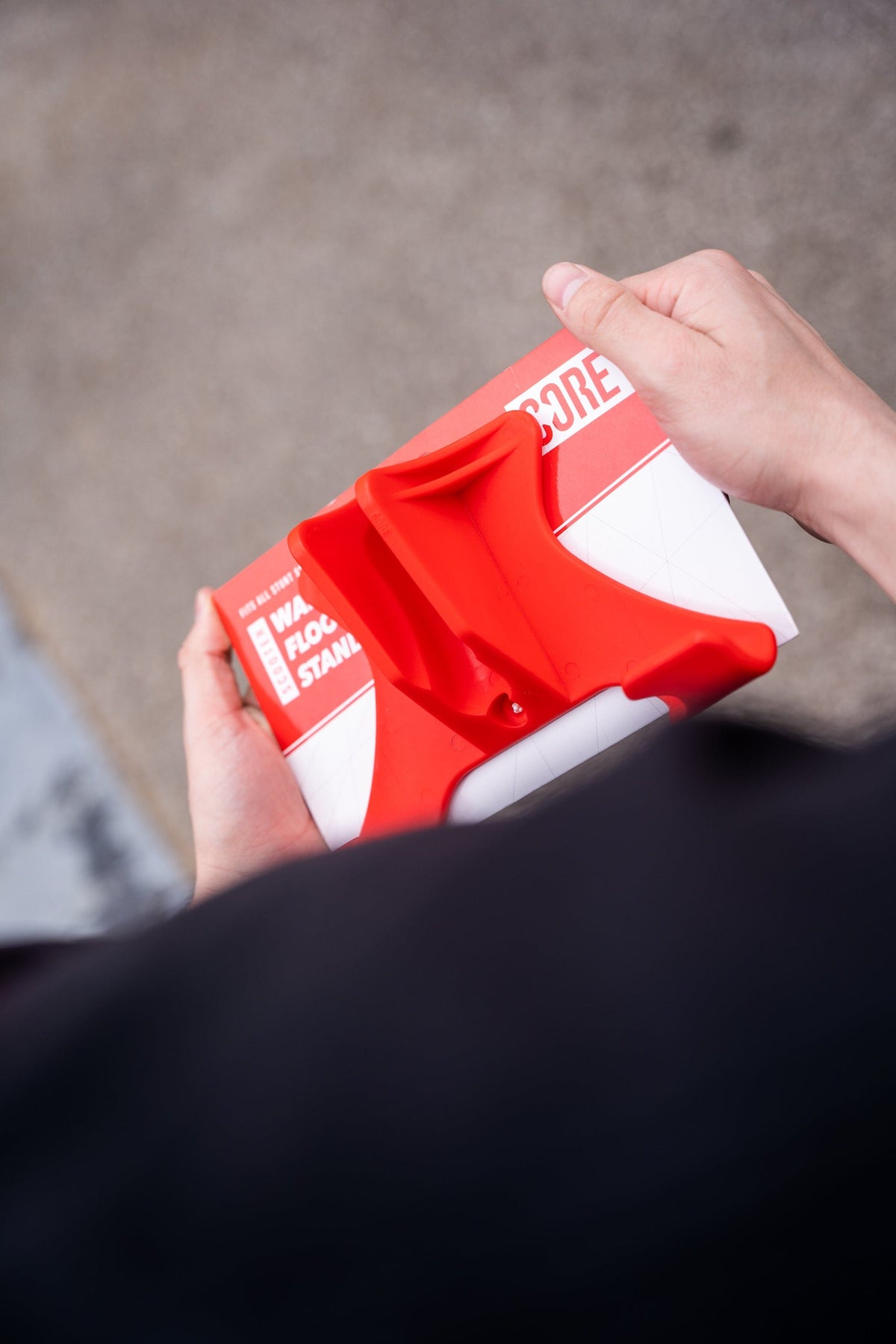 CORE Scooter Wall Floor Stand Red I Scooter Stand Product Packaging