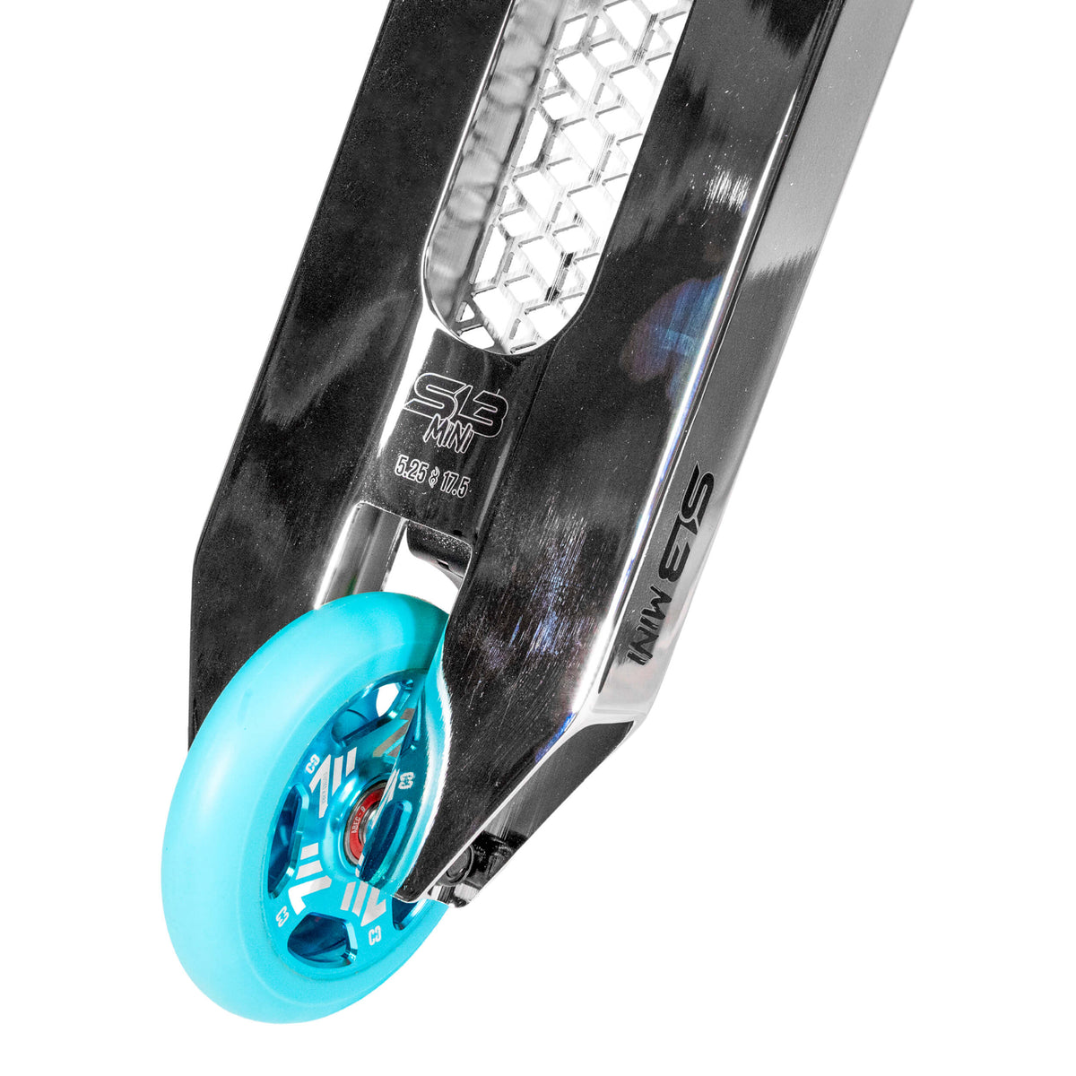 CORE SL3 Mini complete stunt scooter in chrome and teal
