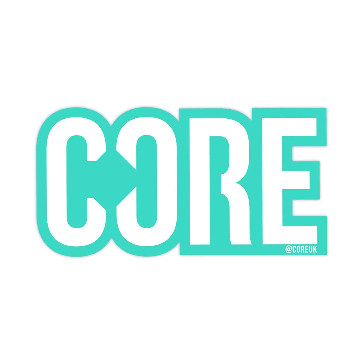 CORE Sticker Classic 8cm - Teal 5056421915787