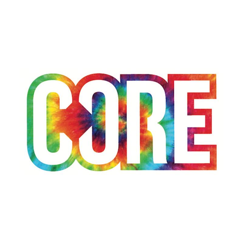 CORE Sticker Classic 8cm - Tie Dye 5060719851350