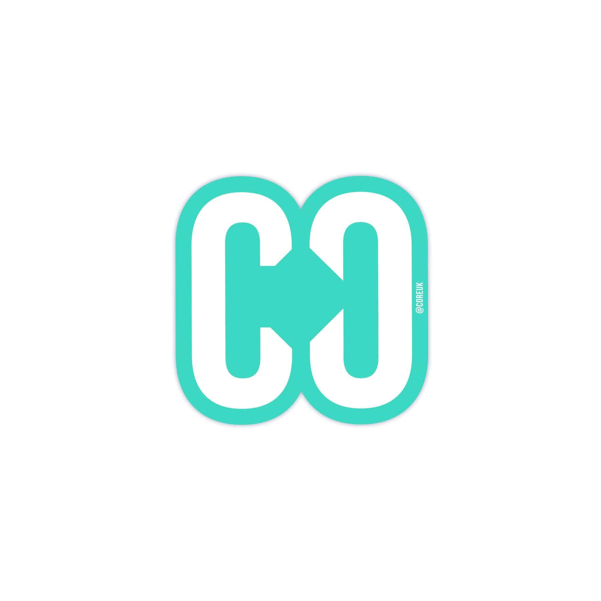 CORE Sticker Icon 4cm - Teal 5056421915824
