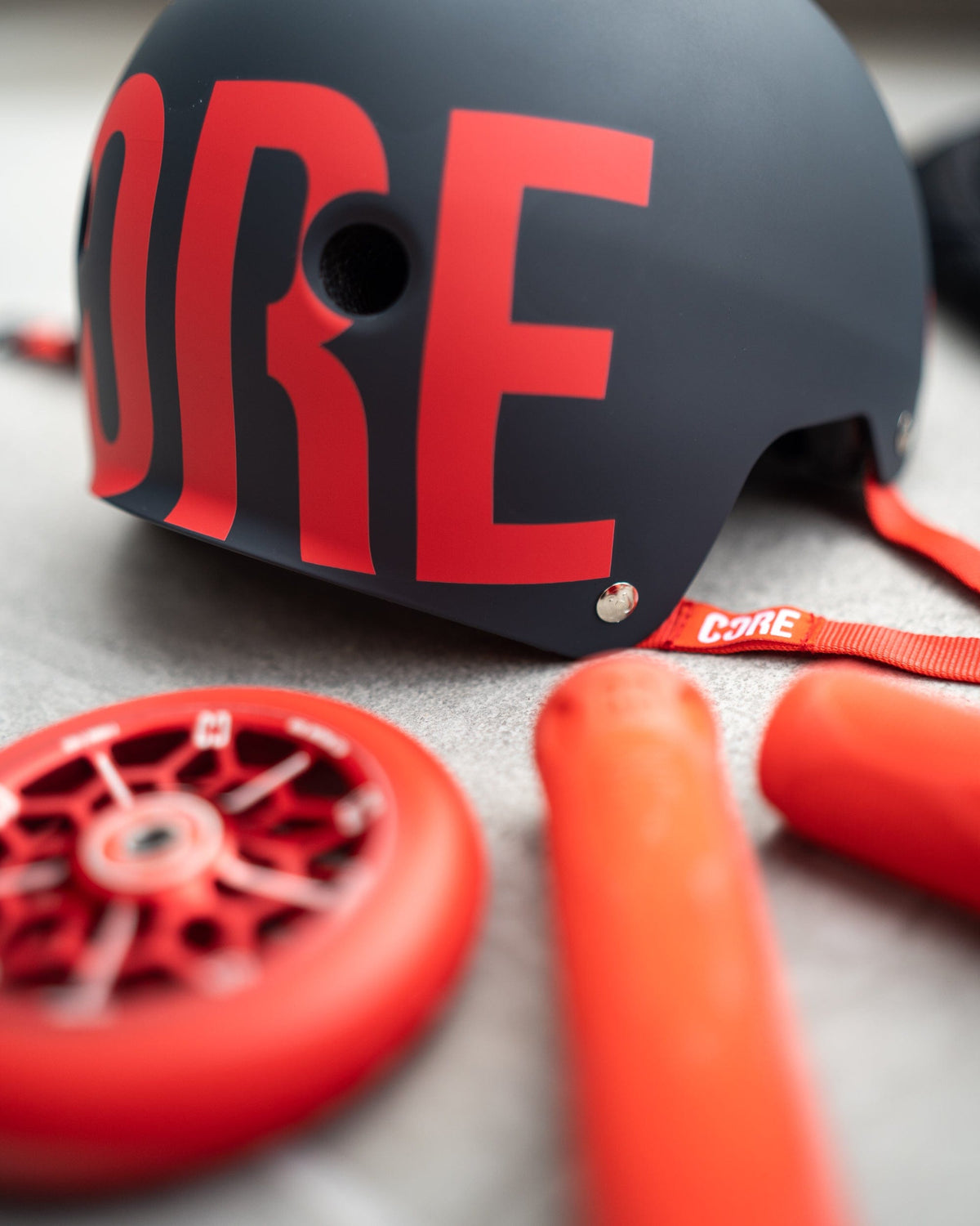 CORE Street Helmet Black/Red I Street Helmet Red Products