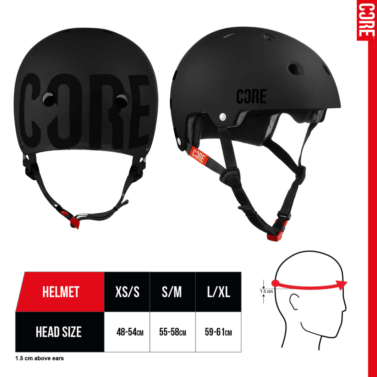 CORE Street Helmet - Stealth/Black