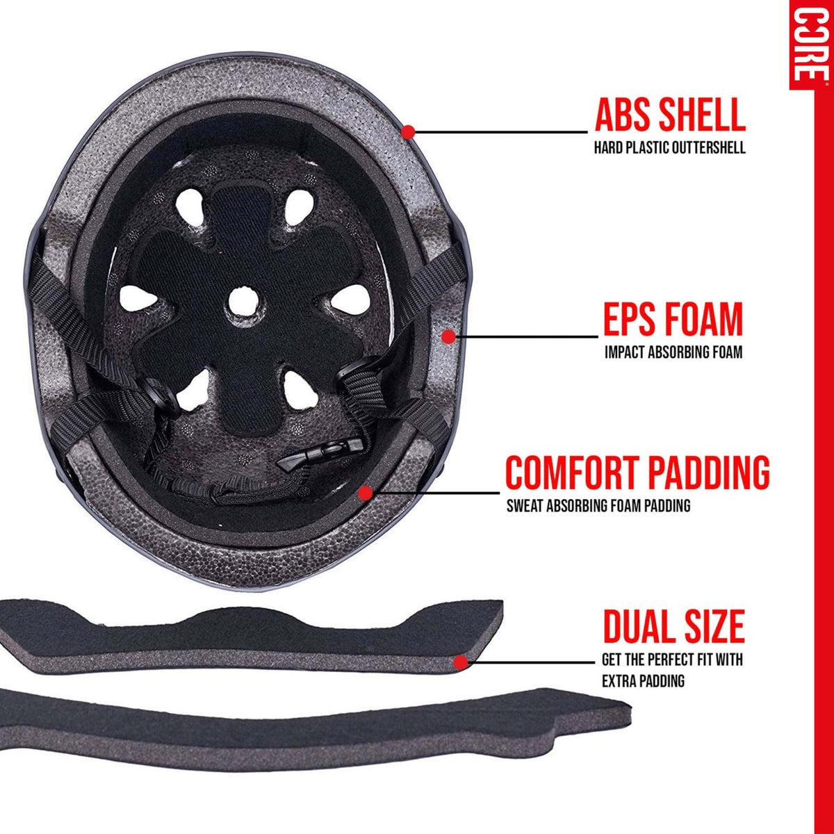 CORE Street Helmet - Stealth/Black