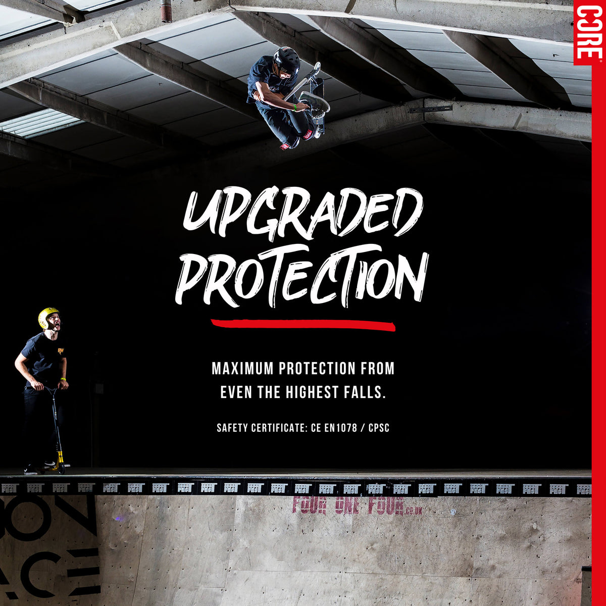 CORE Street Helmet - Stealth/White