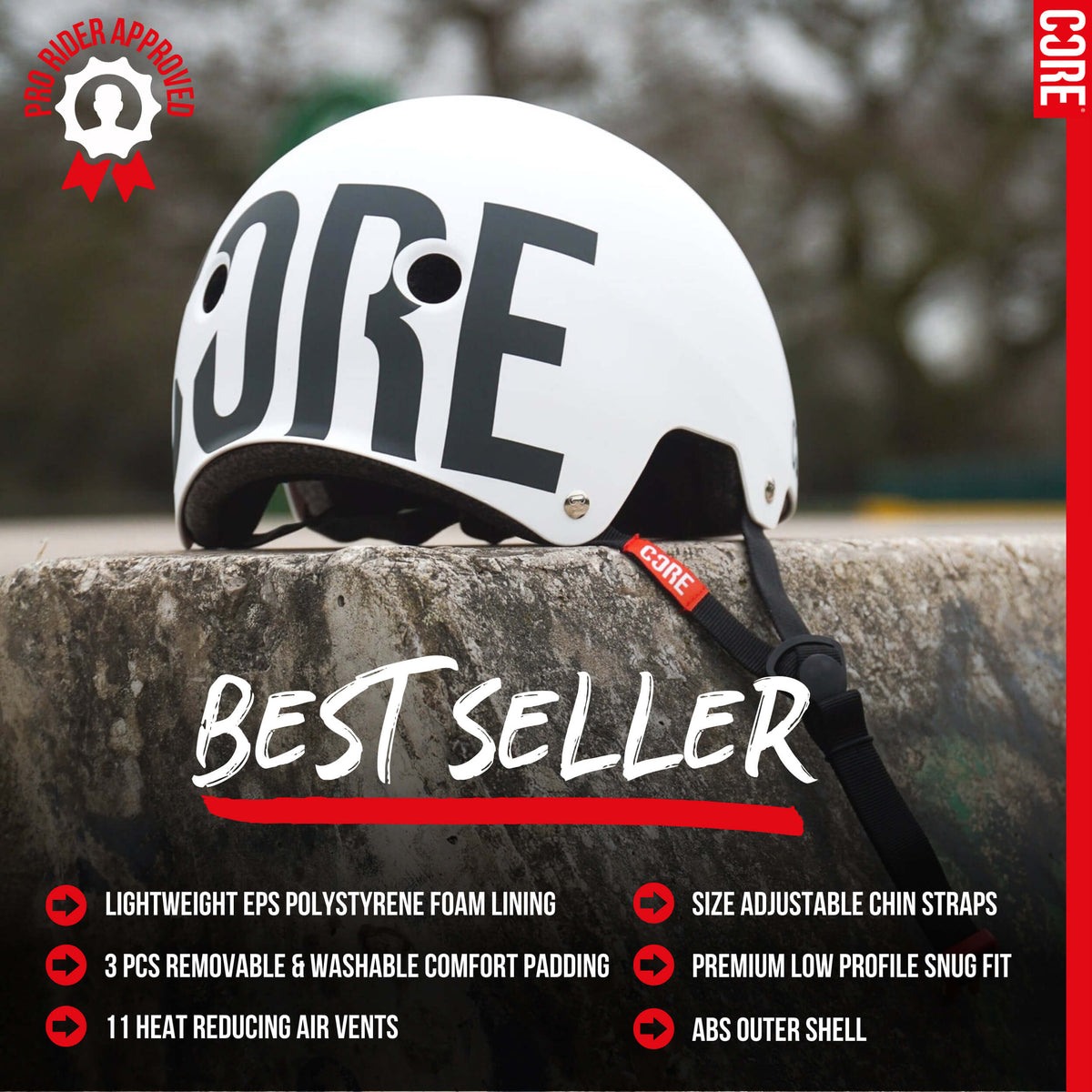 CORE Street Helmet - White