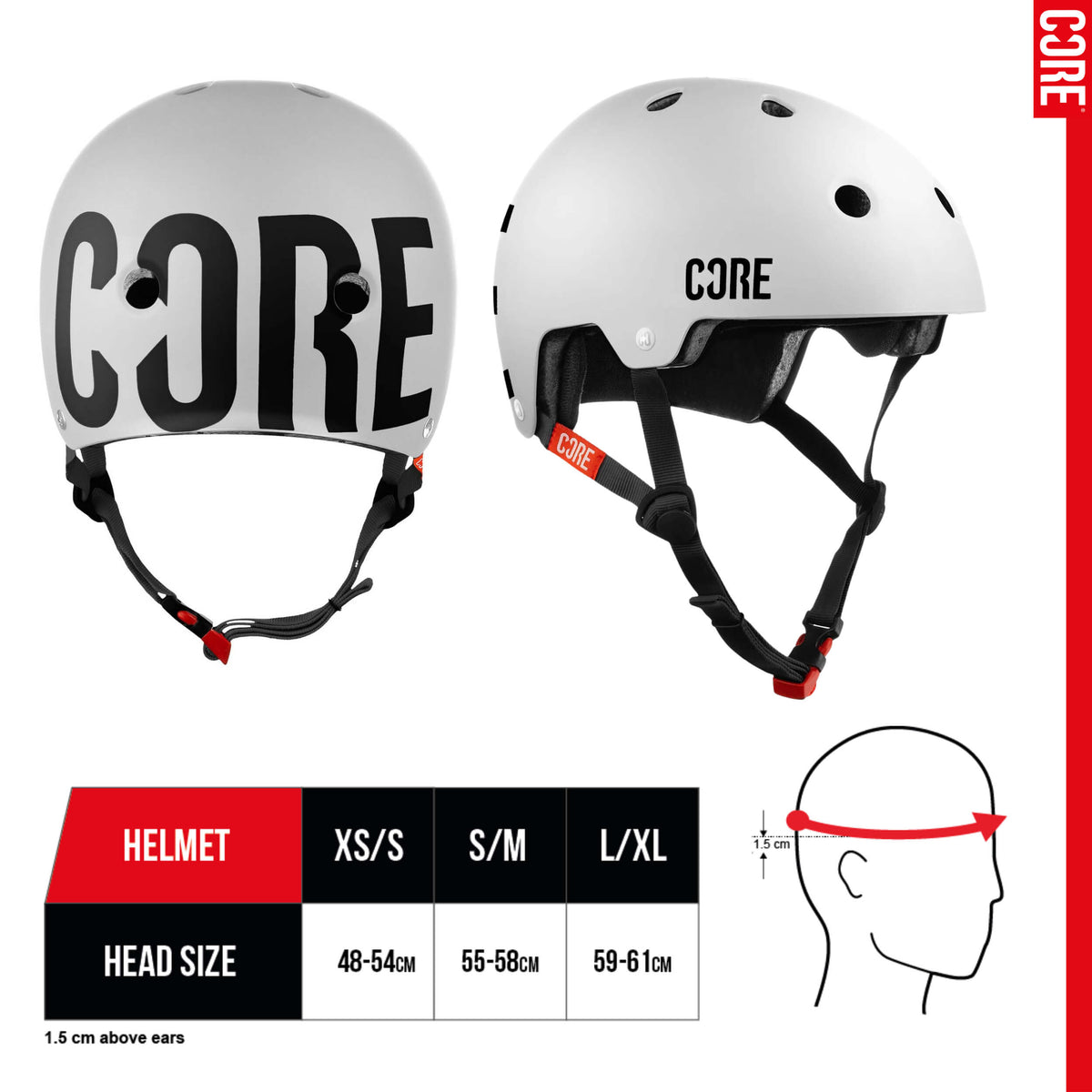 CORE Street Helmet - White