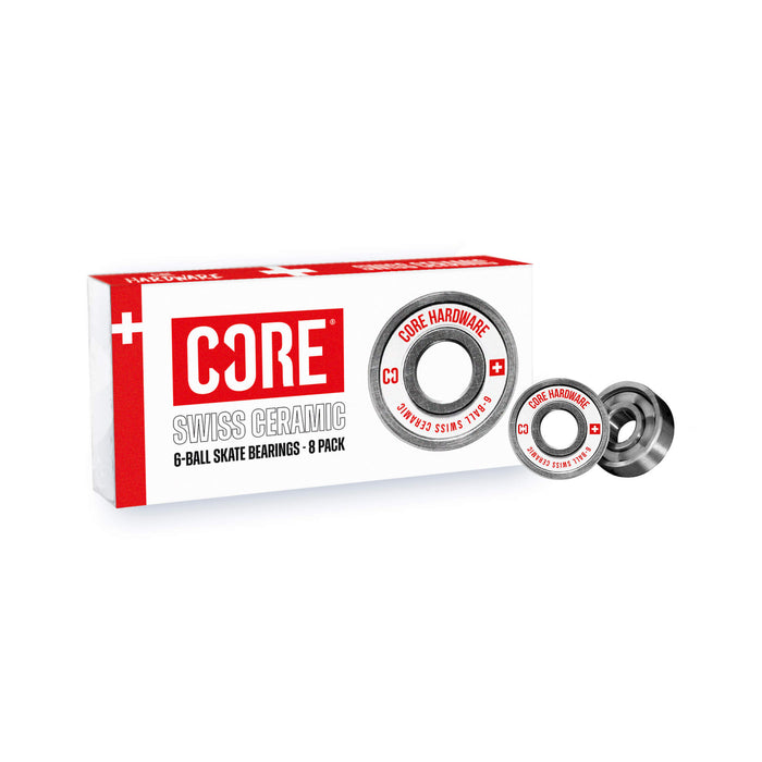 CORE Hardware SWISS Ceramic Skate/Scooter Bearings - Pack of 8